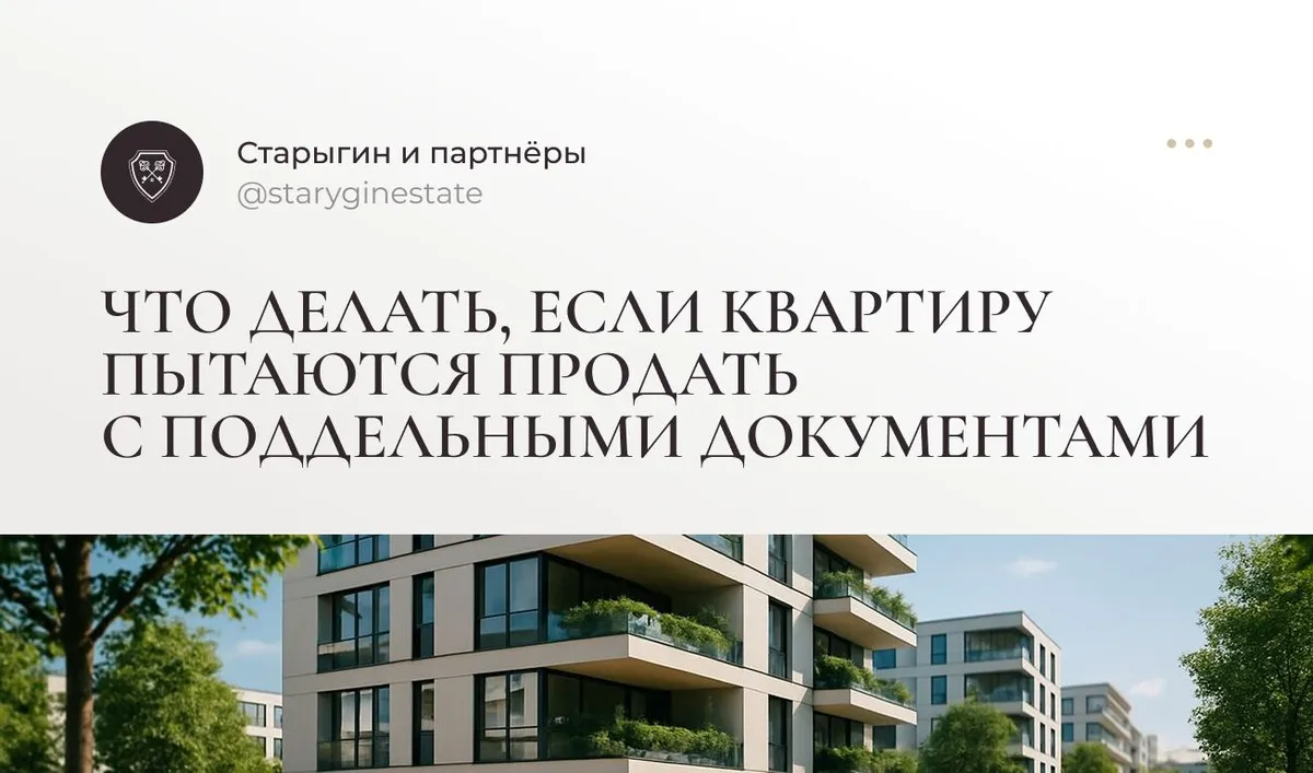 Что делать, если квартиру пытаются продать с поддельными документами
