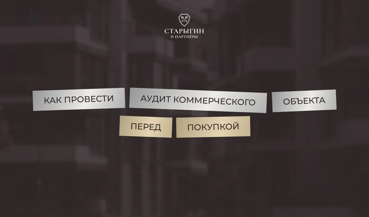 Как провести аудит коммерческого объекта перед покупкой