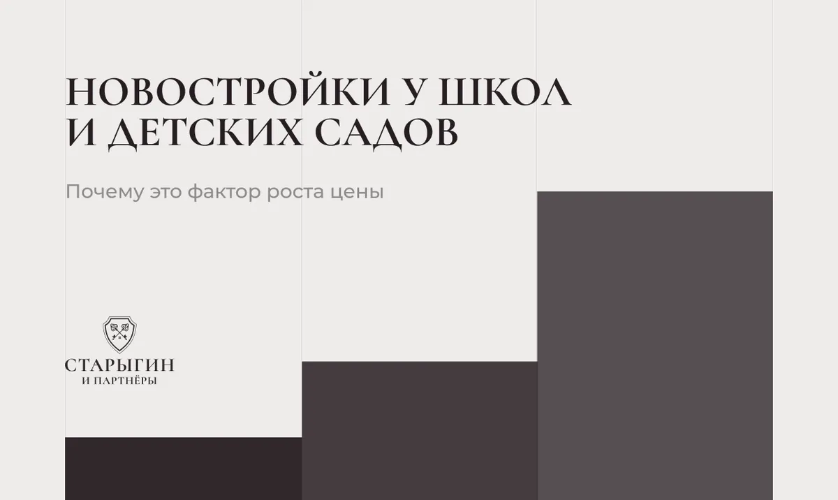 Новостройки у школ и детских садов: почему это фактор роста цены