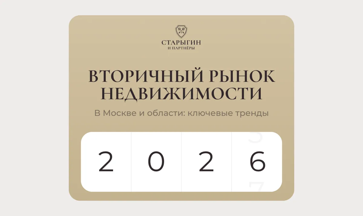 Вторичный рынок недвижимости в Москве и области: ключевые тренды 2026